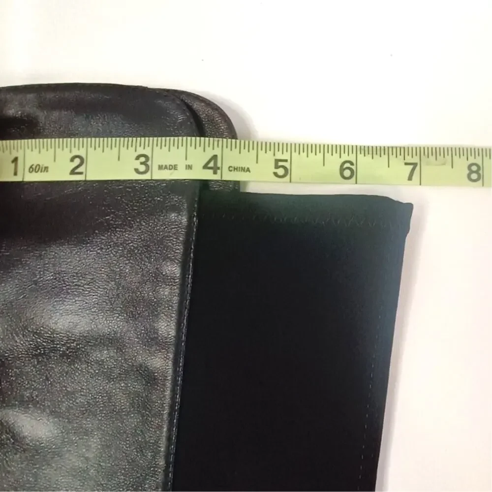 Stuart Weitzman 5050 Over The Knee Black Leather Boots Size 7B